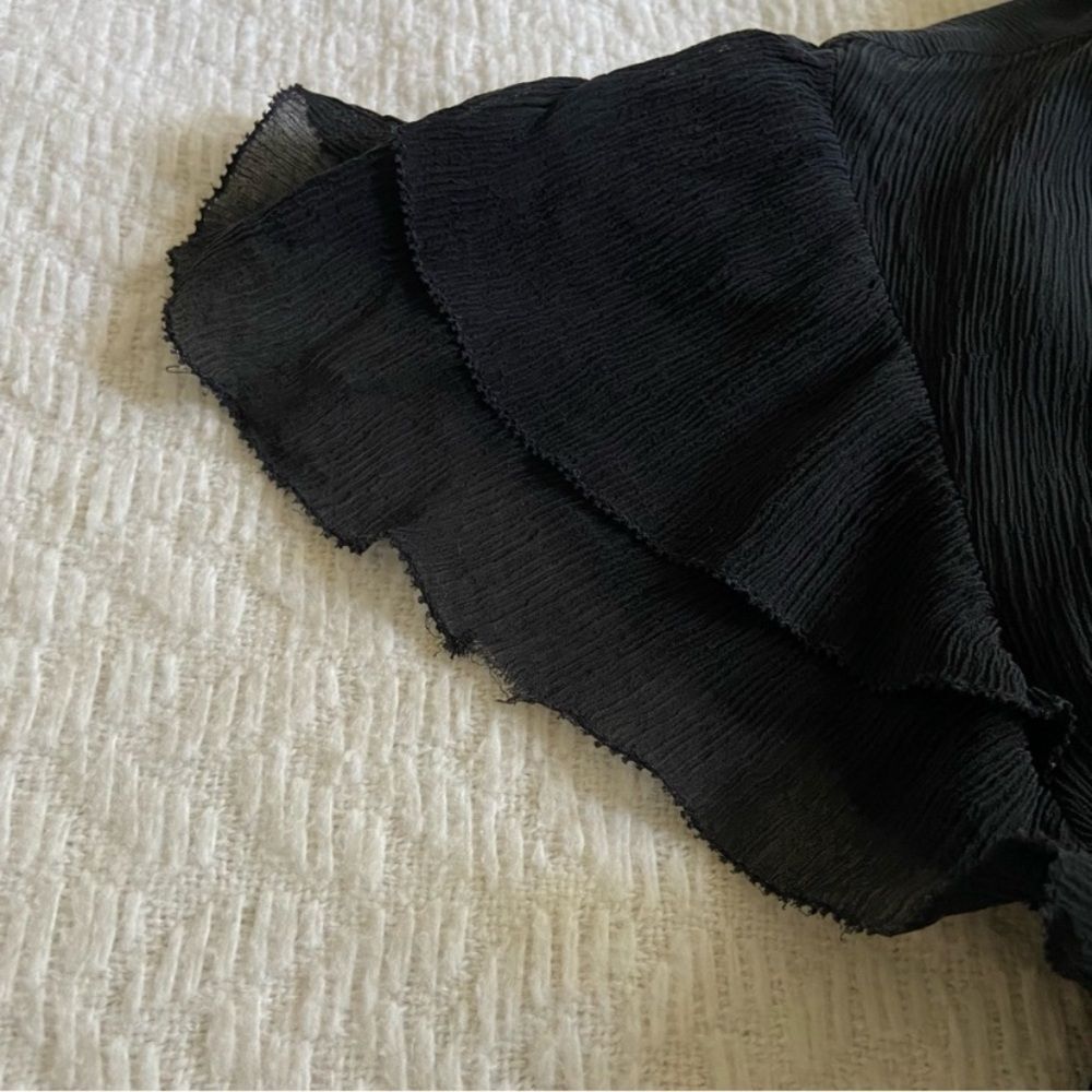 Banana Republic Heritage Pleated Ruffle Neck Dress - Picture 10 of 14